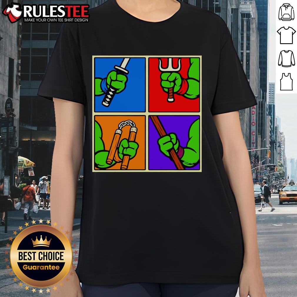 Good Teenage Mutant Ninja Turtles Ninja Weapons T-Shirt - Image 3