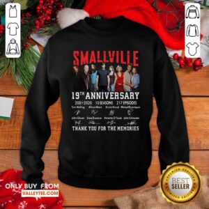 Top Smallville 19th Anniversary 2001 2020 Thank You For The Memories Signature Shirt