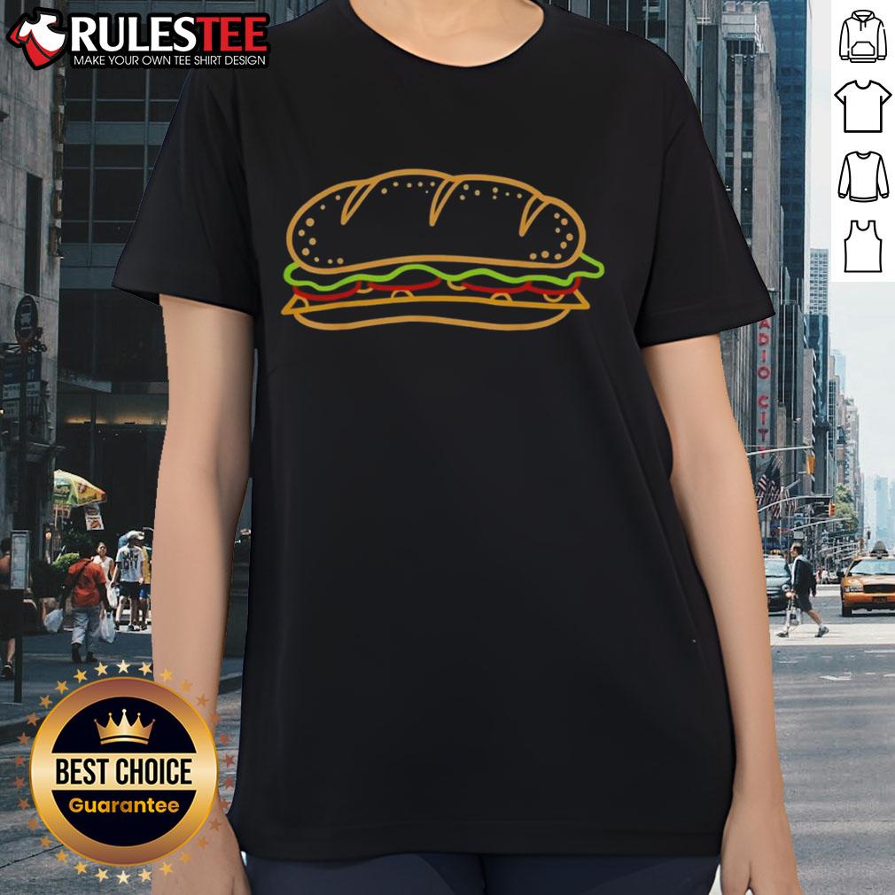 Funny Sub Sandwich Food T-Shirt - Image 3