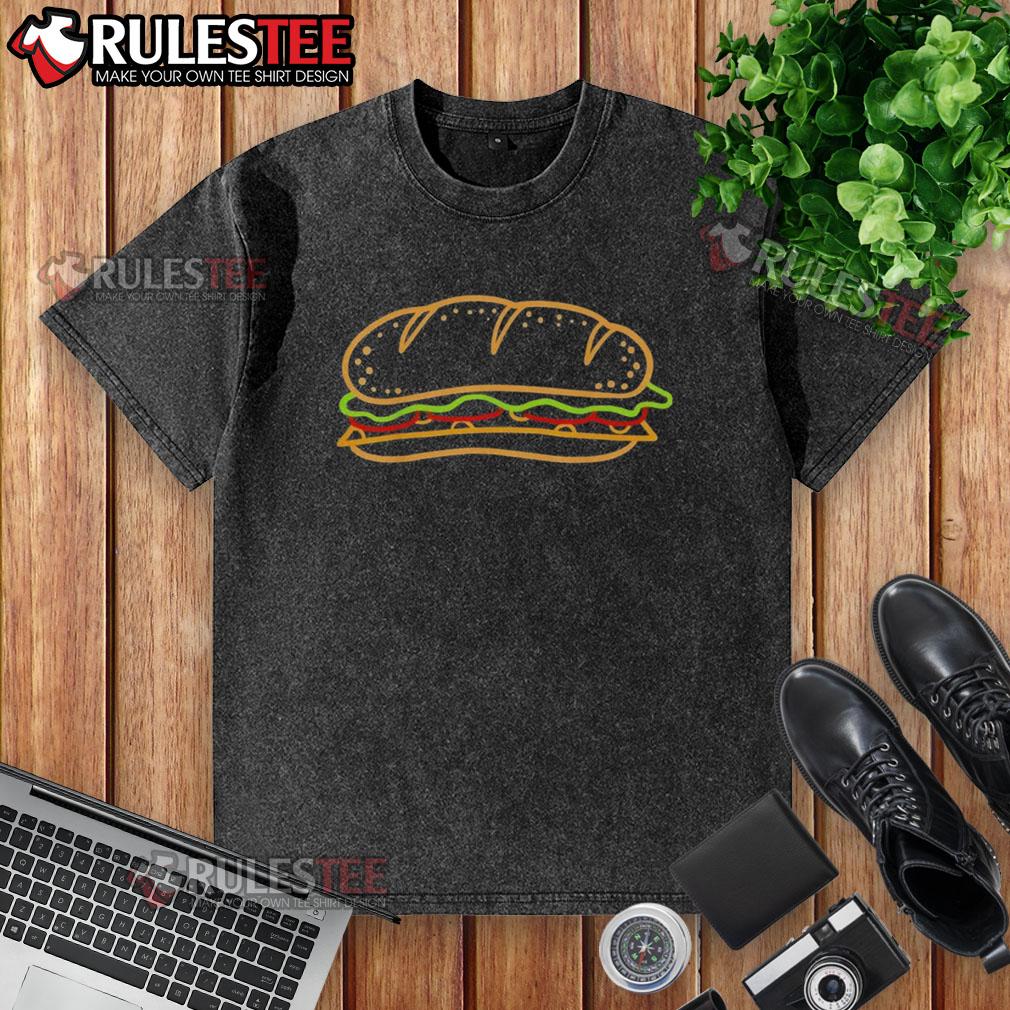 Funny Sub Sandwich Food T-Shirt - Image 6