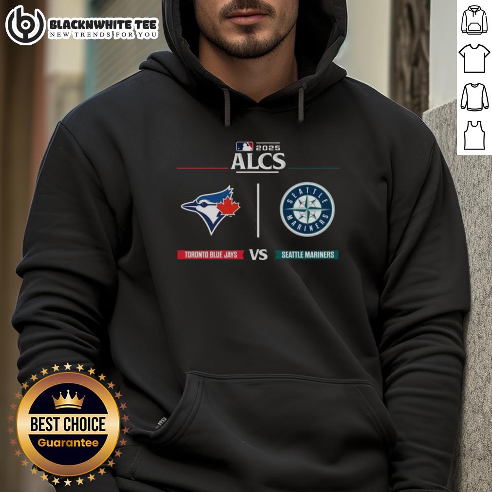 Top Toronto Blue Jays Vs Seattle Mariner 2025 ALCS Matchup MLB Postseason Game Day T-Shirt - Image 2