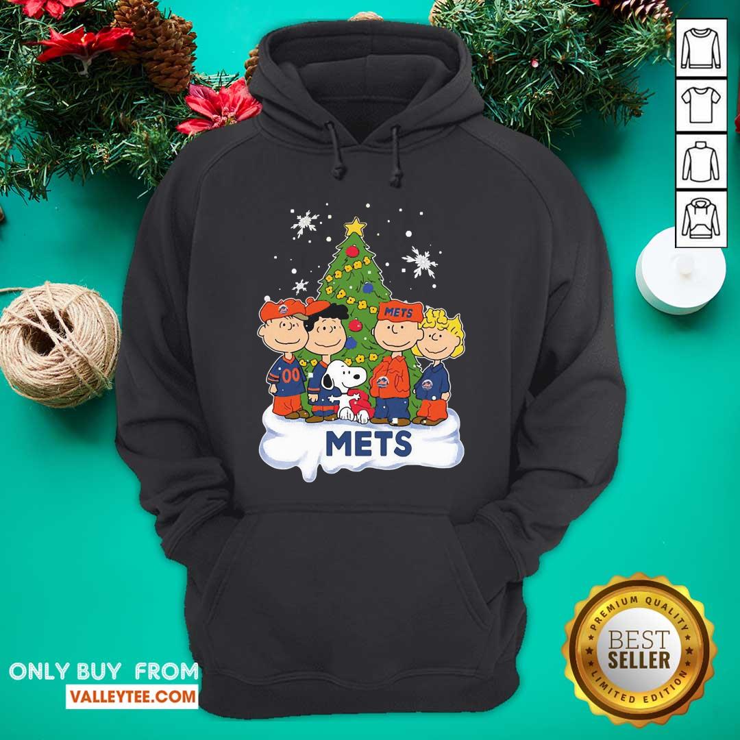 Funny Snoopy The Peanuts New York Mets Christmas Shirt - Image 4