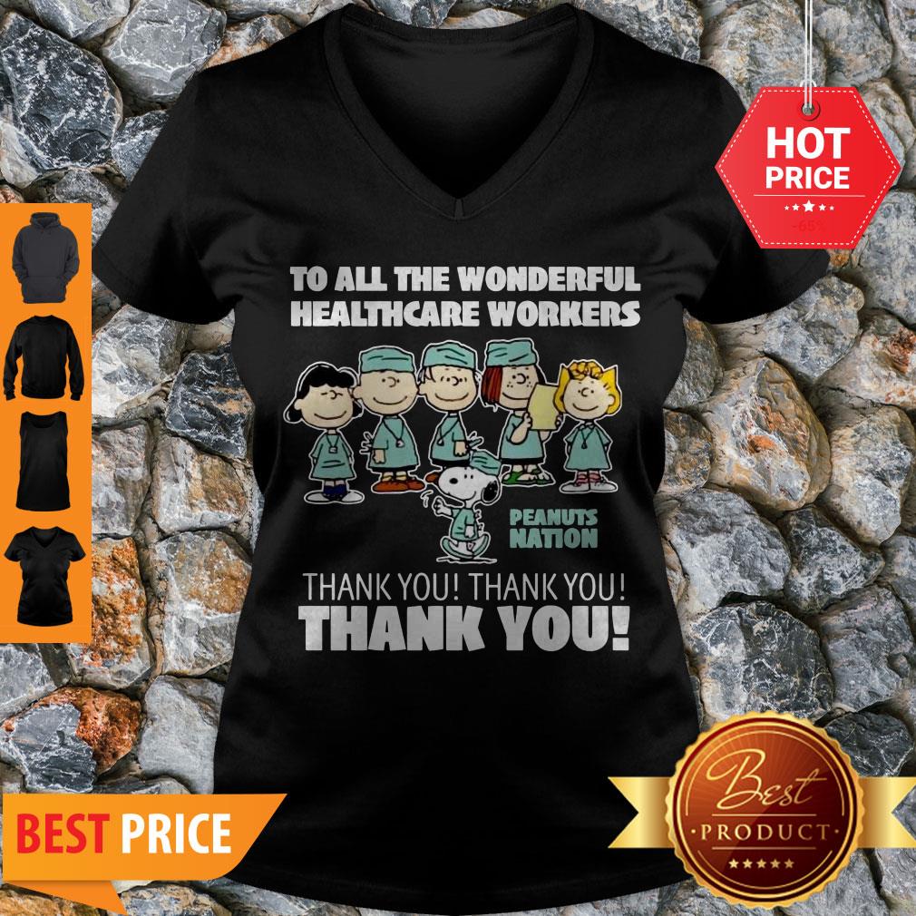 Premium The Peanuts To All The Wonderful Healthcare Workers Peanuts Nation Thank You Shirt - Image 4