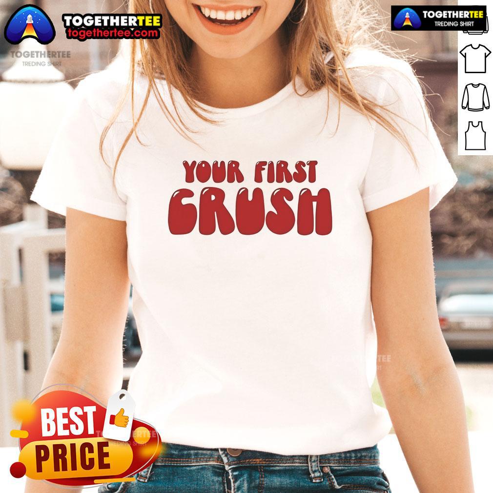 Official Trish Stratus With Your First Crush T-Shirt - Image 3
