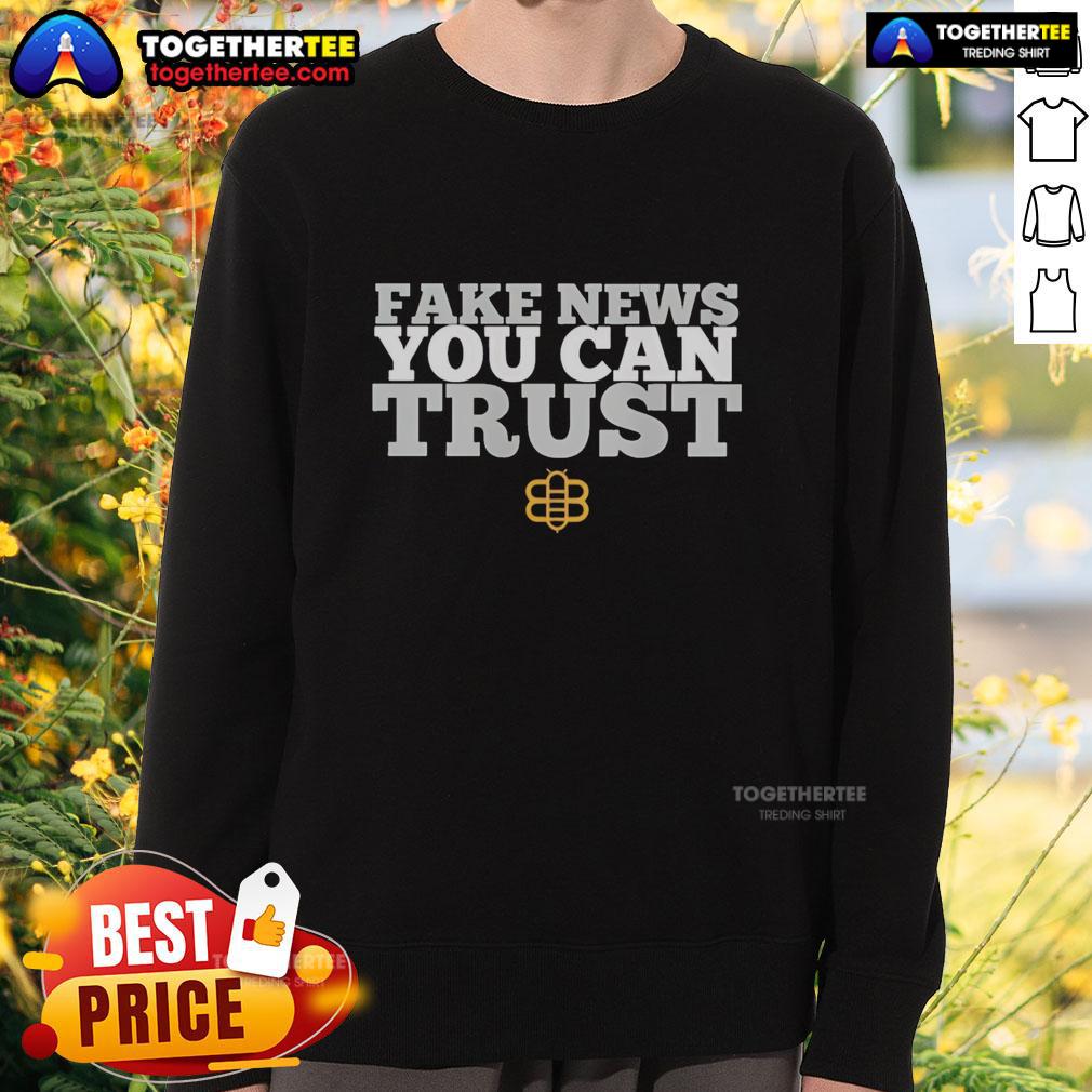 Top Fake News You Can Trust Bee Logo T-Shirt - Image 6