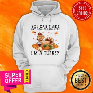 Alternative view of Top You Can'T See Any Dachshunds Here I'M A Turkey Pumpkin Shirt