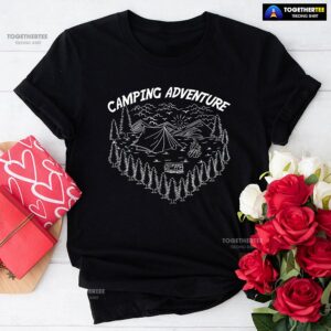 Camping Adventure Tent Campfire Camp Lover T-Shirt