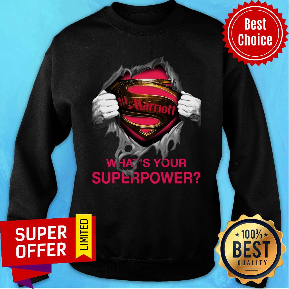 Marriott Blood Inside Me What’s Your Superpower Shirt - Image 5
