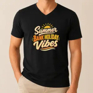 Alternative view of Nice Summer Bank Holiday Cozy Typography Family Gatheri Shirt