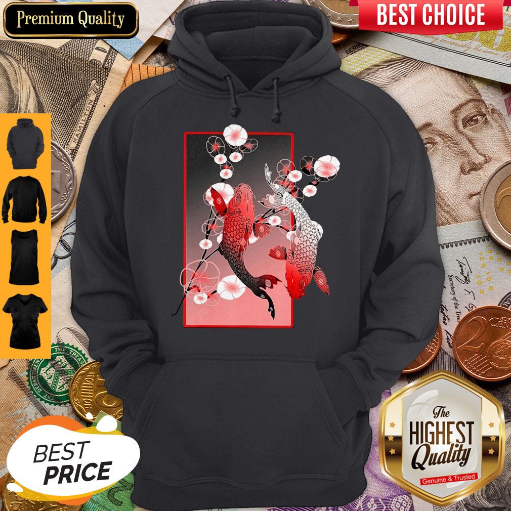 Premium Sakura Cherry Blossom Koi Fish Shirt - Image 5