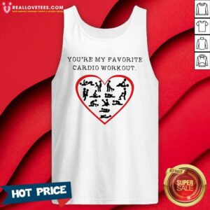Alternative view of Cute You’re My Favorite Cardio Workout Heart Shirt