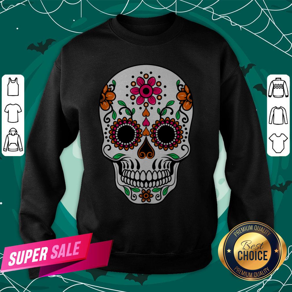 Dia De Los Muertos Sugar Skull Day Of The Dead Shirt - Image 4
