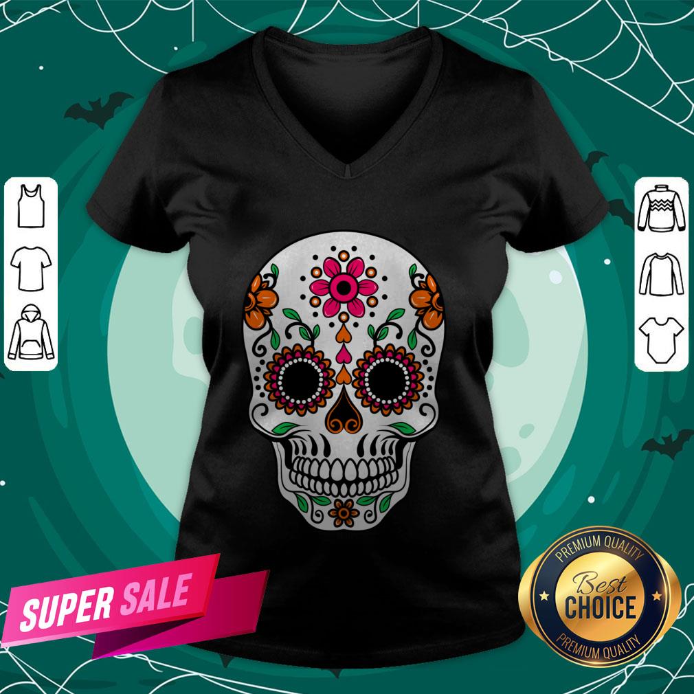 Dia De Los Muertos Sugar Skull Day Of The Dead Shirt - Image 2