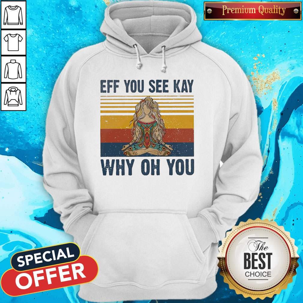 Yoga Eff You See Kay Why Oh You Vintage Tattooed Womens Shirt - Image 3