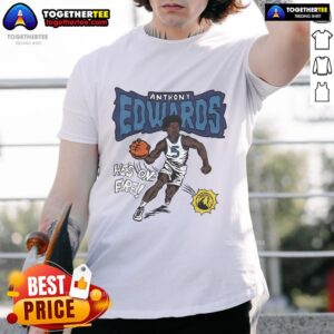Official Homage Anthony Edwards Gray Minnesota Timberwolves T-Shirt