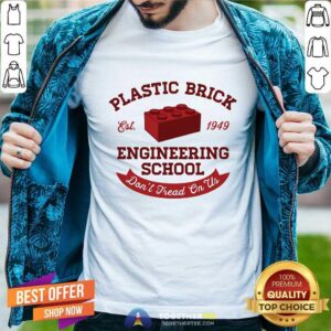 Top Plastic Brick Engineering School T-Shirt