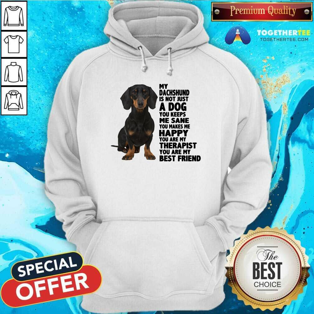 Lovely My Dachshund You Are My Therapist My Best Friends Shirt - Image 5