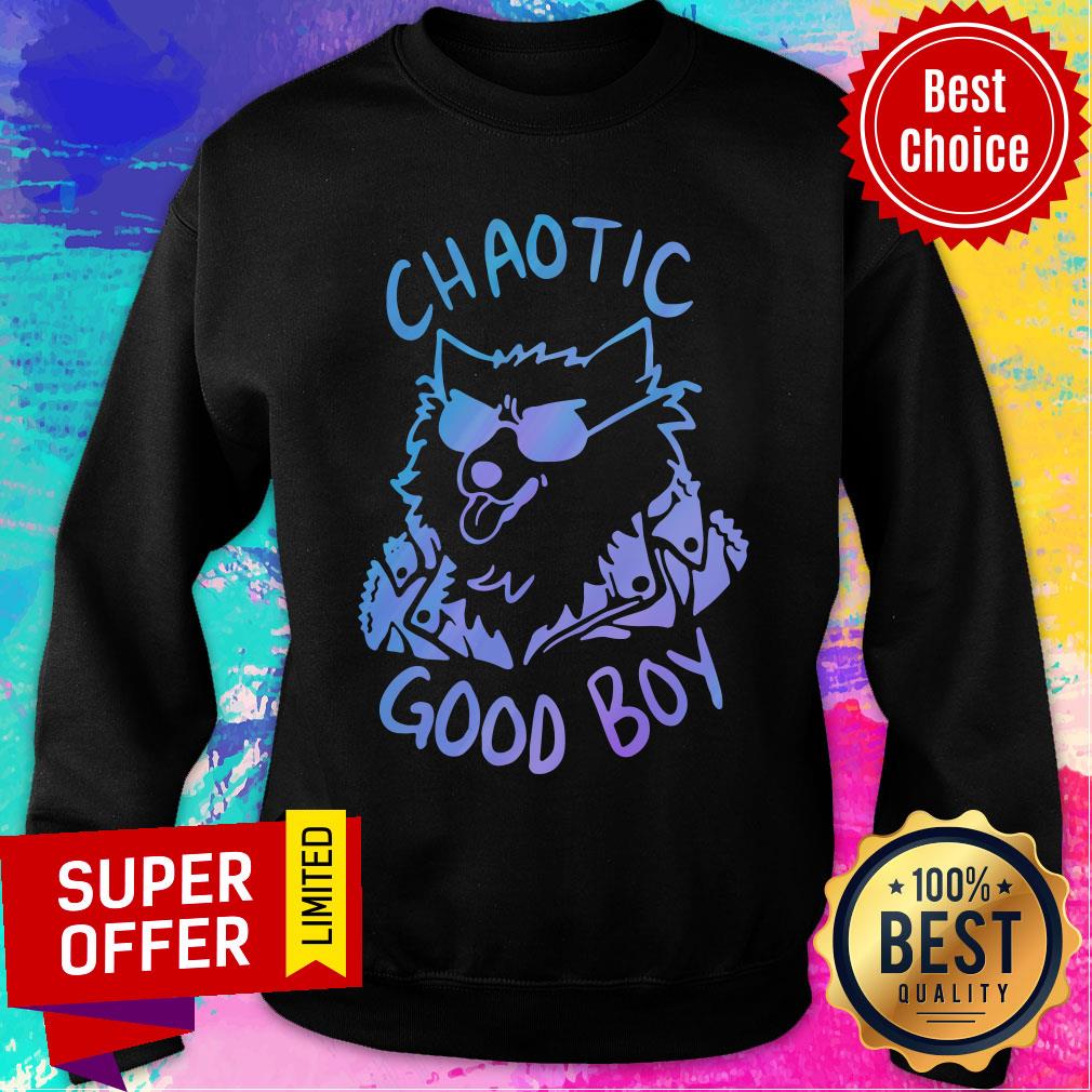 Cool Wolf Chaotic Good Boy Shirt - Image 4