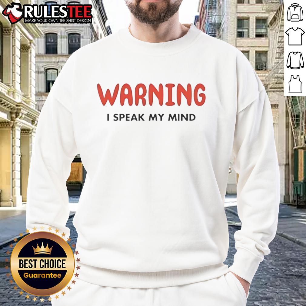 Funny Vegas Matt Warning I Speak My Mind T-Shirt - Image 5