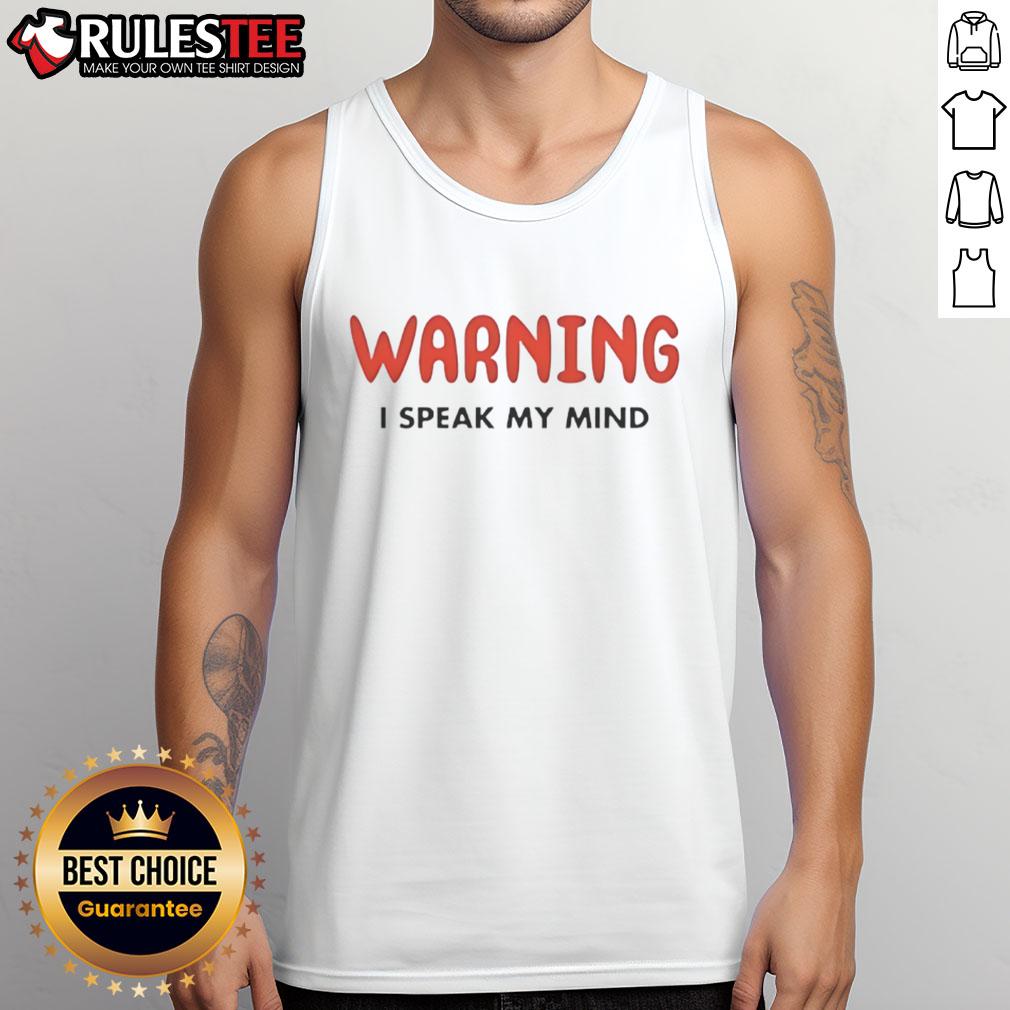 Funny Vegas Matt Warning I Speak My Mind T-Shirt - Image 4