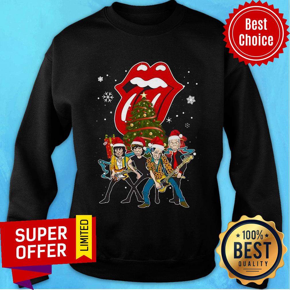 Funny The Rolling Stones Member Play Music Christmas Shirt - Image 5