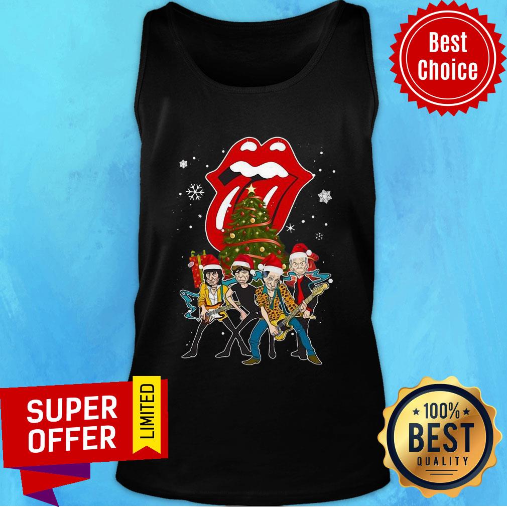 Funny The Rolling Stones Member Play Music Christmas Shirt - Image 4