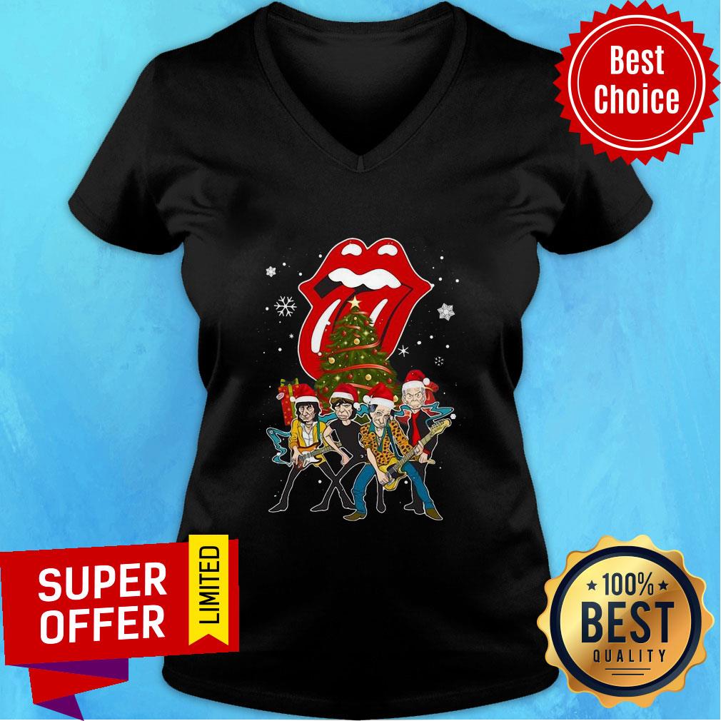 Funny The Rolling Stones Member Play Music Christmas Shirt - Image 3