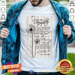 Good To My Daughter Wherever Your Journey In Life Canvas Shirt