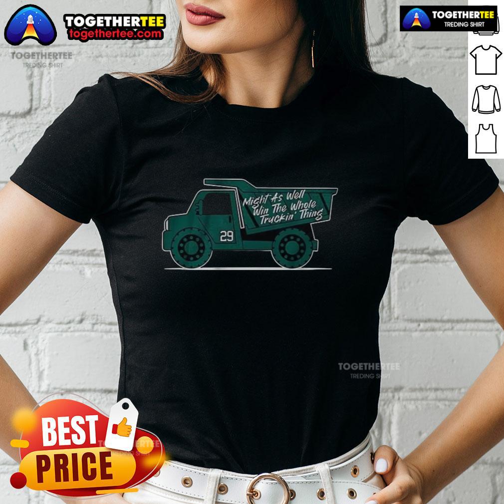 Funny Win The Whole Truckin' Thing Cal Raleigh T-Shirt - Image 3