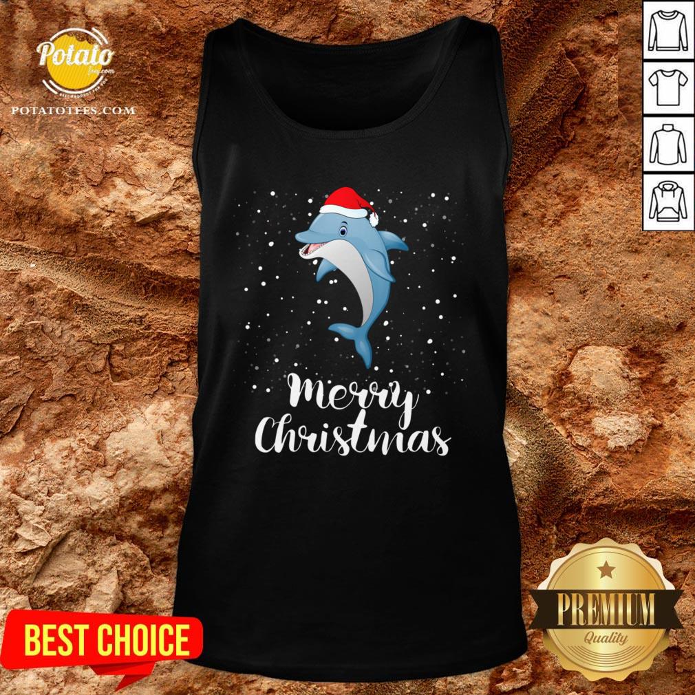 Official Dolphins Santa Reindeer Light Christmas Shirt - Image 3