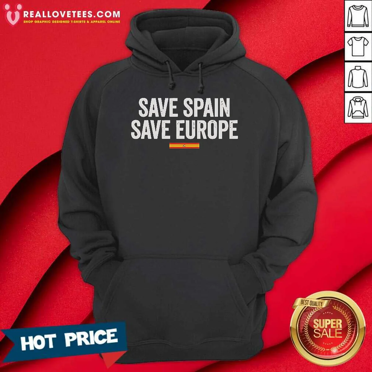 Pretty Save Spain Save Europe Spanish Flag Patriotic Shirt - Image 3