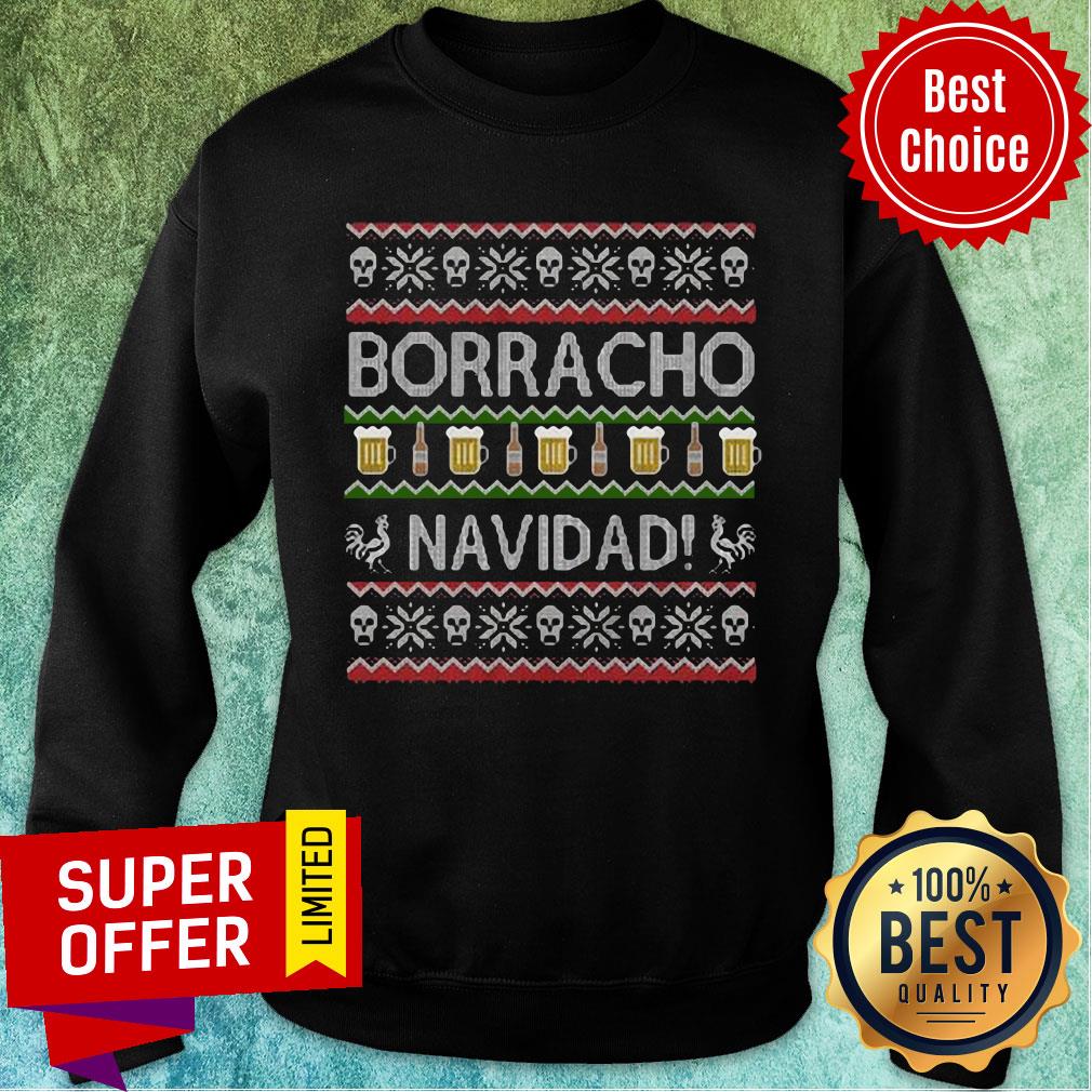 Awesome Borracho Navidad Ugly Christmas Shirt - Image 5