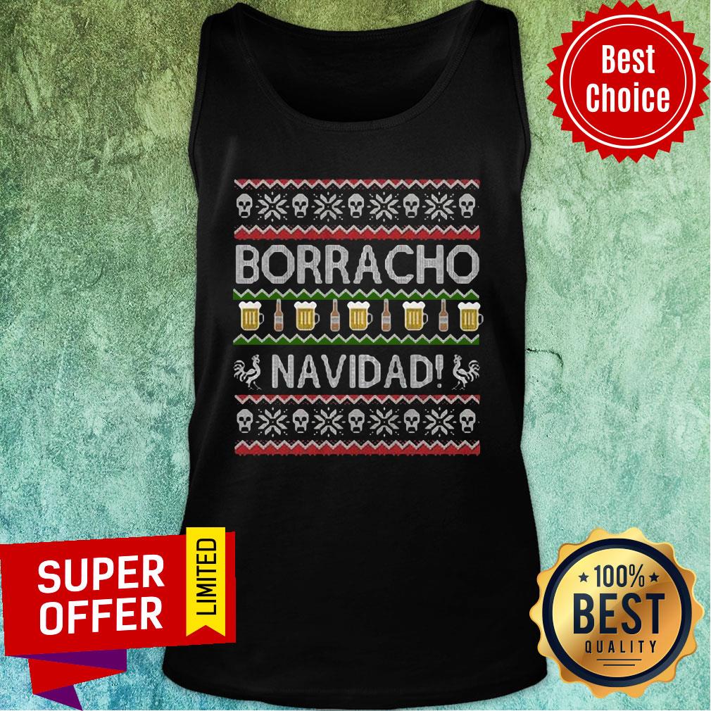 Awesome Borracho Navidad Ugly Christmas Shirt - Image 4