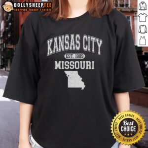 Alternative view of Top Kansas City Missouri Est 1889 Varsity T-Shirt