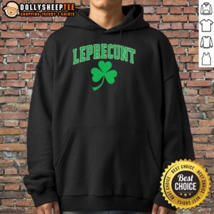 Alternative view of Nice Leprecunt Shamrock St. Patrick's Day T-Shirt