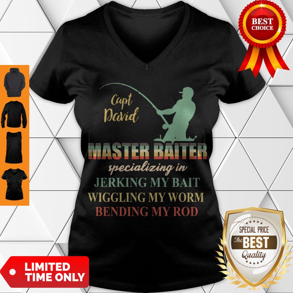 Hot Capt David Master Baiter Specializing In Jerking My Bait Vintage Shirt - Image 5