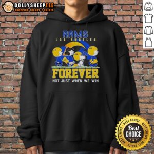 Alternative view of Premium Snoopy And Charlie Brown Los Angeles Rams Forever Not Just When We Win T-Shirt