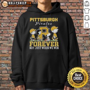 Alternative view of Premium Snoopy And Charlie Brown Pittsburgh Pirates Baseball Forever Not Just When We Win T-Shirt