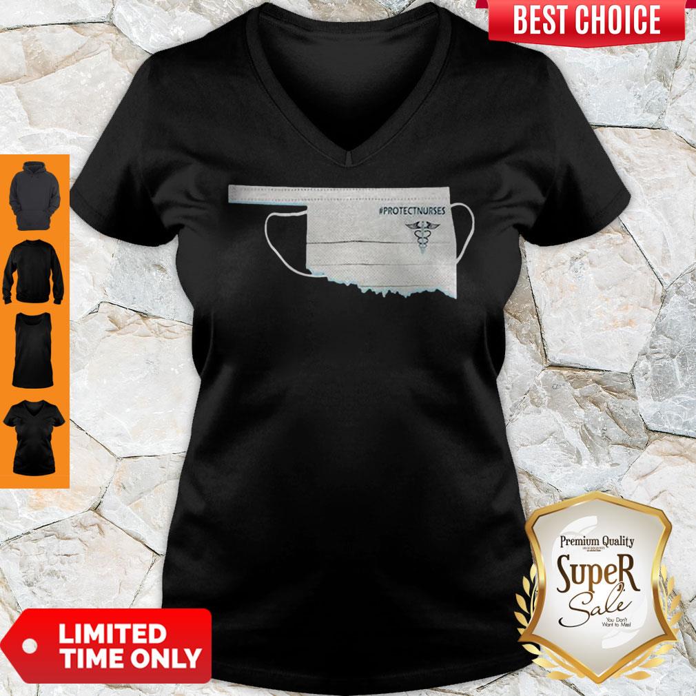 Nice Oklahoma Face Mask Protect Nurses Shirt - Image 5