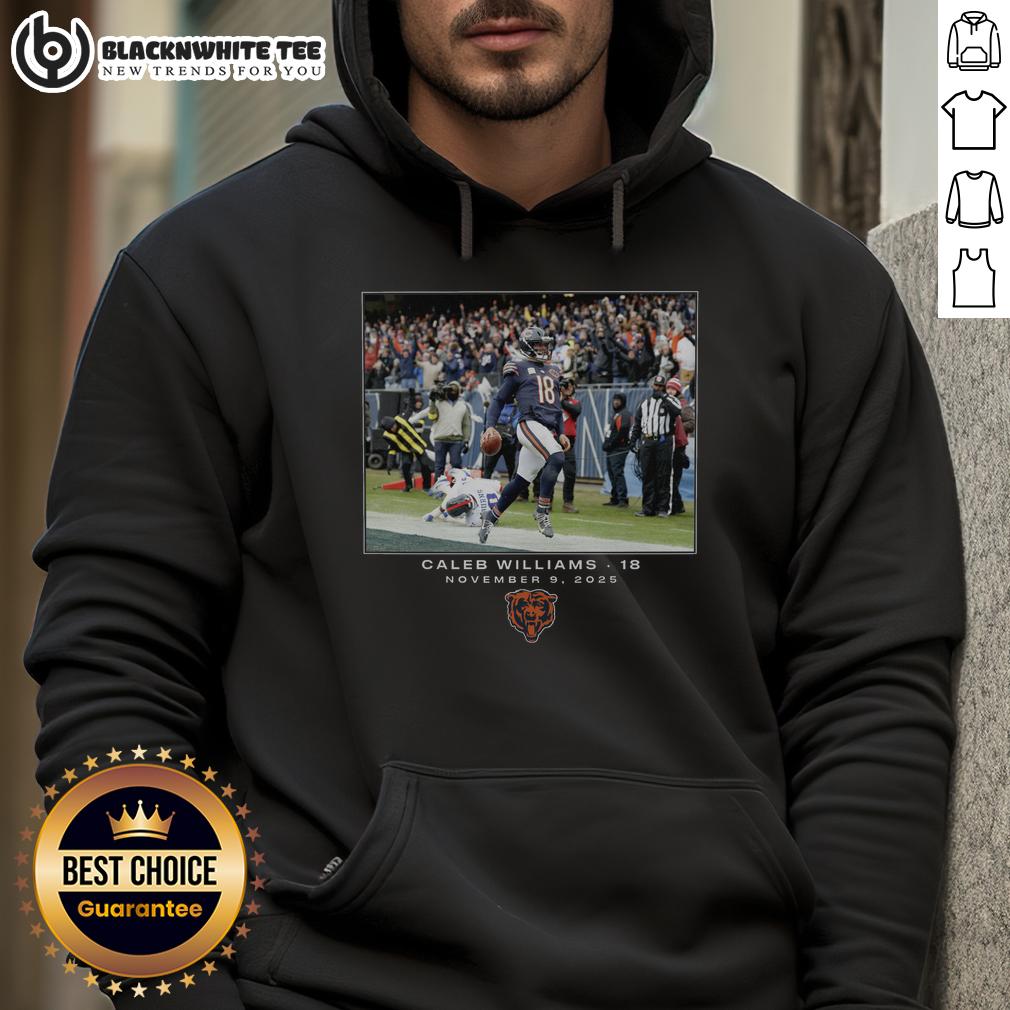 Nice Caleb Williams Chicago Bears NFL Flash Features Week 10 T-Shirt - Image 2