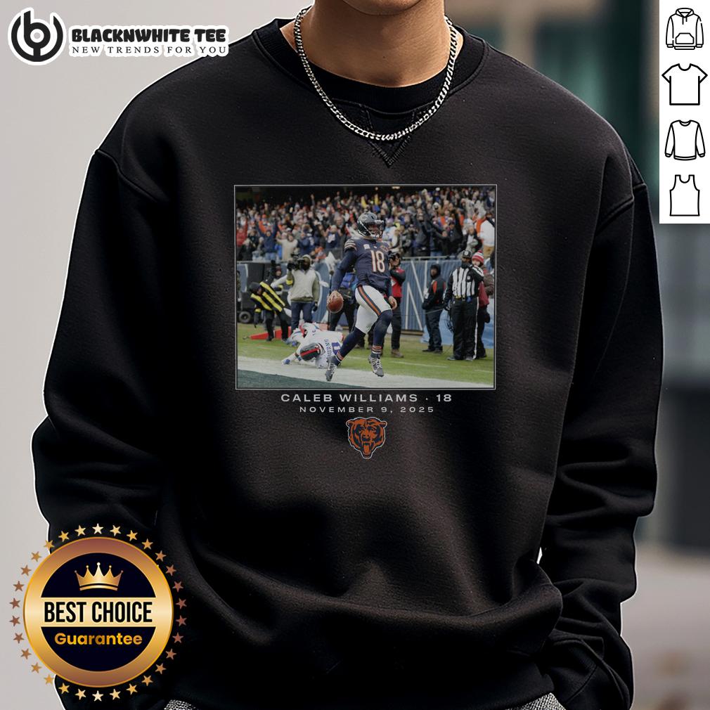 Nice Caleb Williams Chicago Bears NFL Flash Features Week 10 T-Shirt - Image 5