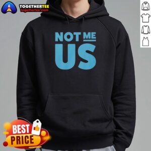 Alternative view of Pretty Not Me Us Blue Text Funny T-Shirt