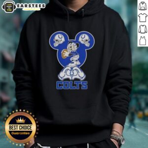 Top Mickey Hands Heart Love Indianapolis Colts Football T-Shirt
