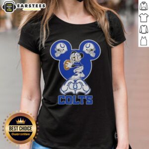 Alternative view of Top Mickey Hands Heart Love Indianapolis Colts Football T-Shirt