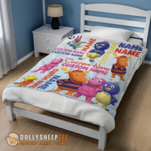 Alternative view of Premium Official Cute Backyardigans Characters Blanket Fleece Customized Blanket