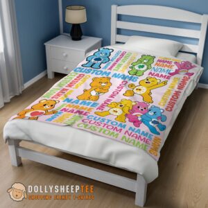Alternative view of Official Original Cute Care Bears & Friends Blanket Fleece Customized Blanket