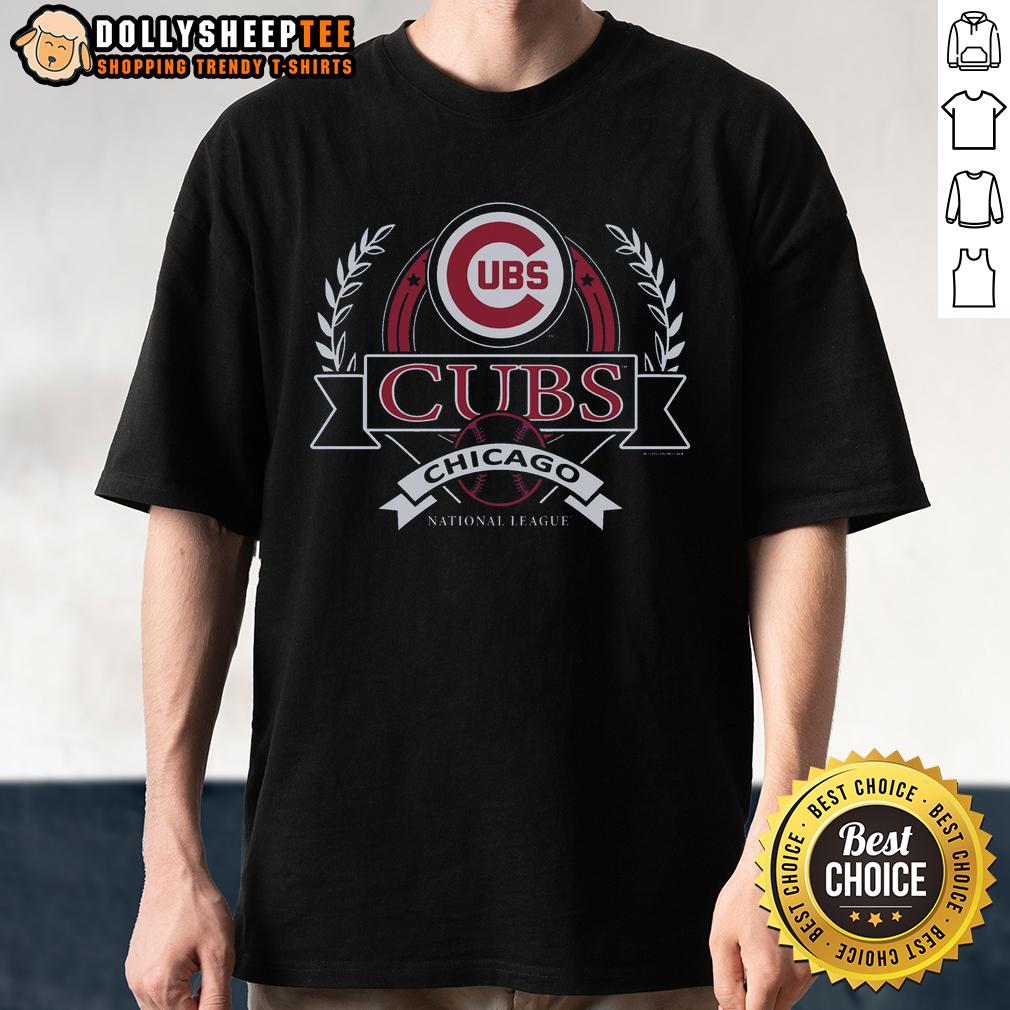 Top Chicago Cubs Royal Cooperstown Crest Arch T-Shirt