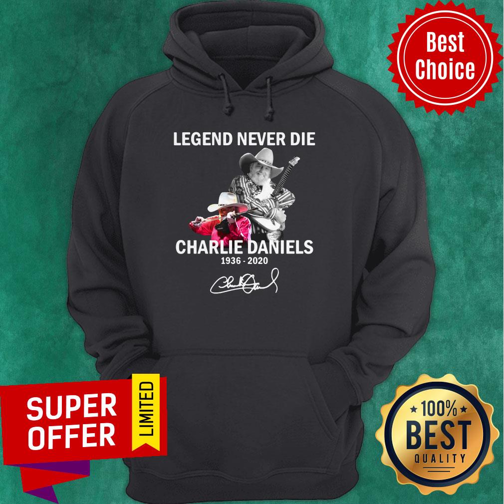 Premium Legend Never Die Charlie Daniels 1936 2020 Signature Shirt - Image 3