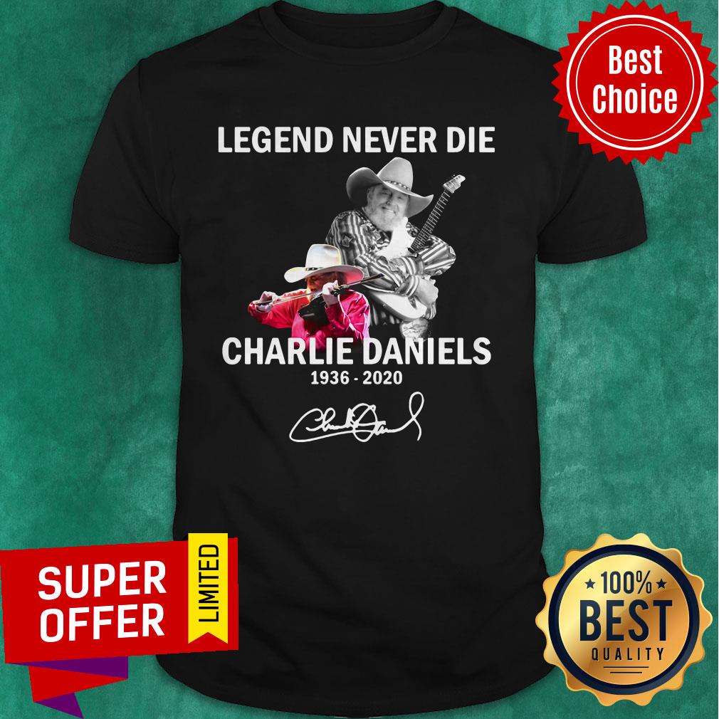 Premium Legend Never Die Charlie Daniels 1936 2020 Signature Shirt