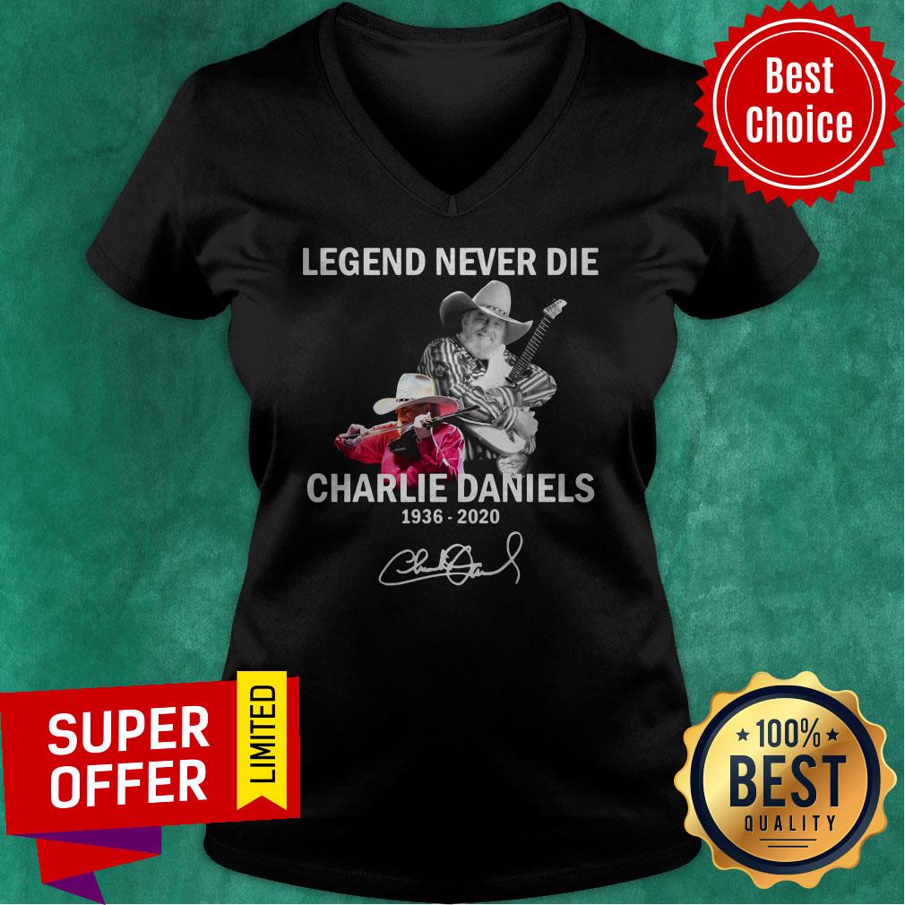 Premium Legend Never Die Charlie Daniels 1936 2020 Signature Shirt - Image 4